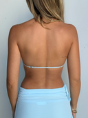 Lace halter bra- Sky